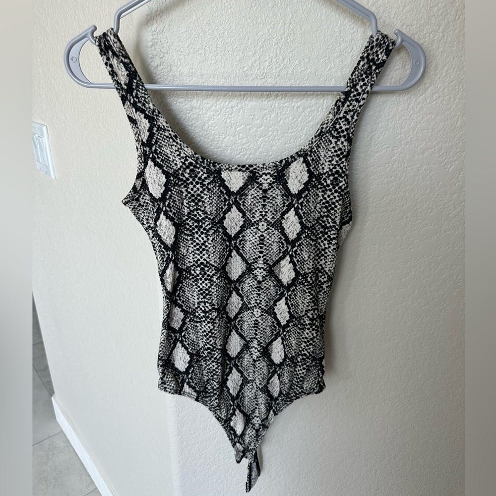 SMALL snake print bodysuit
